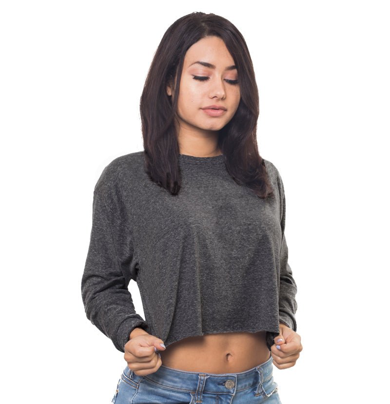 Women's Cropped Long Sleeve Tee