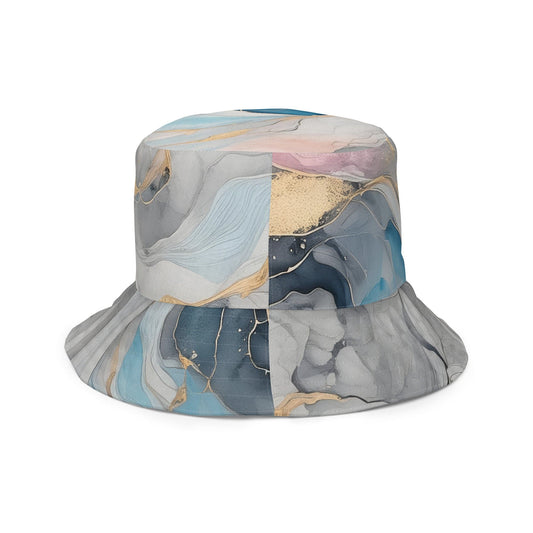 Bucket Hat Marble Cloud of Grey