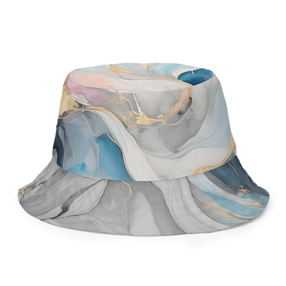 Bucket Hat Marble Cloud of Grey