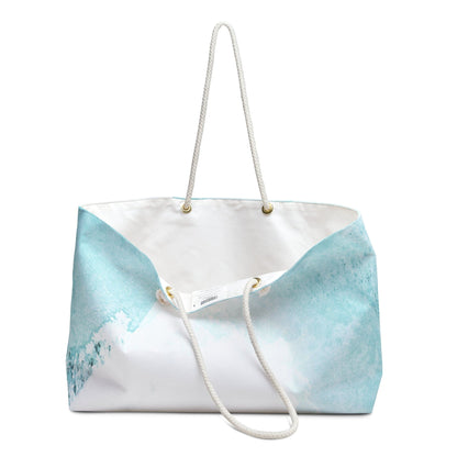 Tote Bag - Subtle Abstract Ocean Blue and White Print